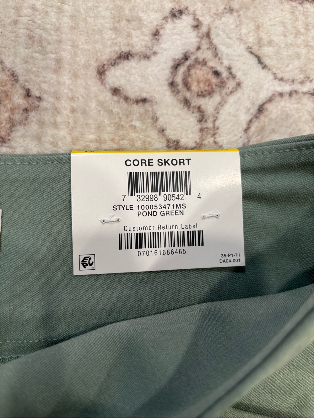 Charter Club Olive Green Mini Skirt with Side Slit - Picture 5 of 10